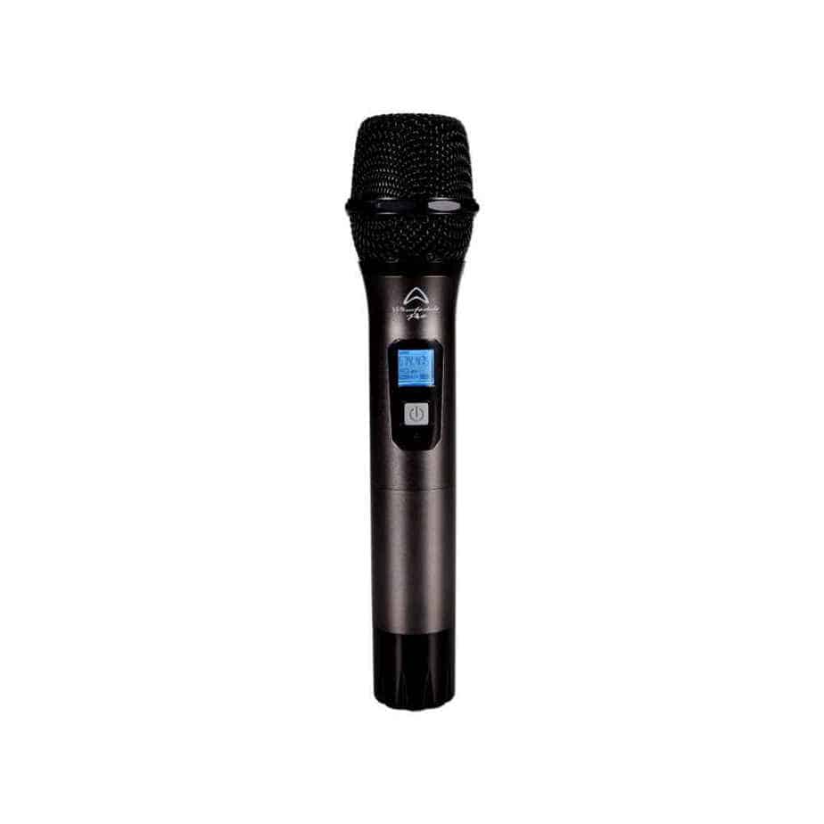 Wharfedale Pro WF300 trÃ¥dlÃ¸s mikrofonsett nÃ¦rbilde mikrofon